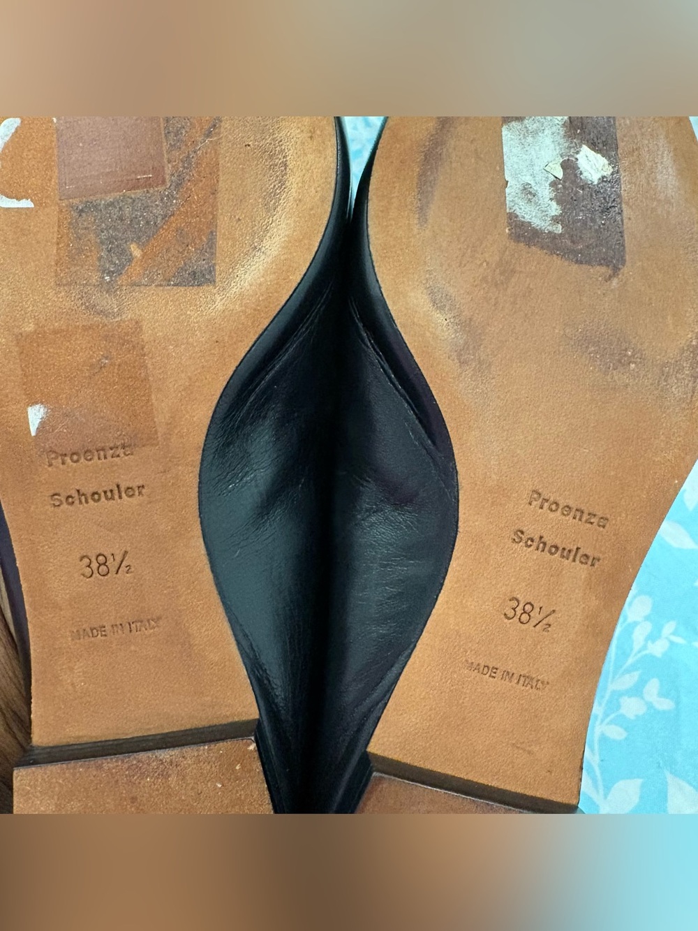 Proenza Schouler black grommet Loafers Size 38.5 - Picture 5 of 7